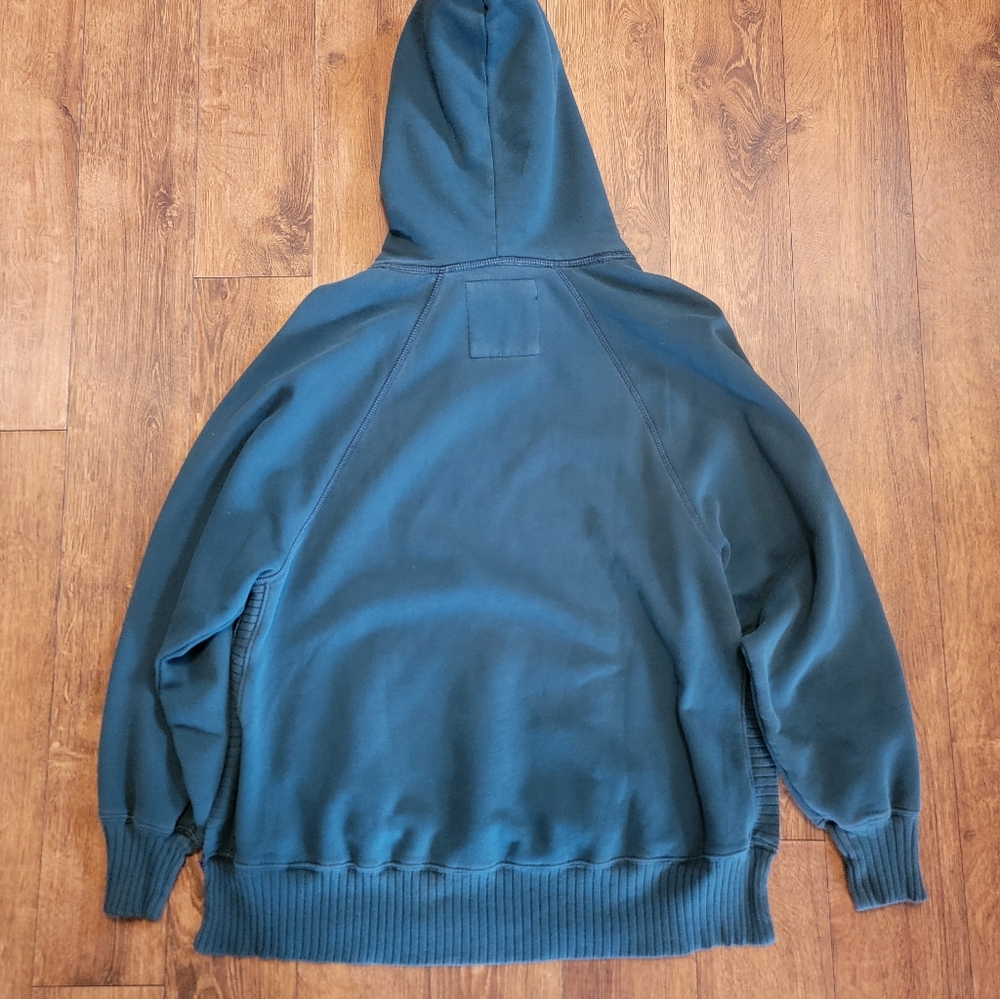 American Eagle Teal Pullover Split Sides Oversize… - image 3